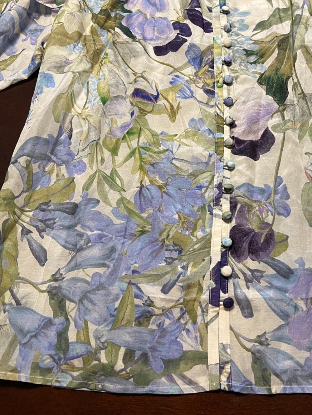 & OTHER STORIES SILK COTTON BLEND FLORAL BLOUSE NWT - Picture 5 of 11